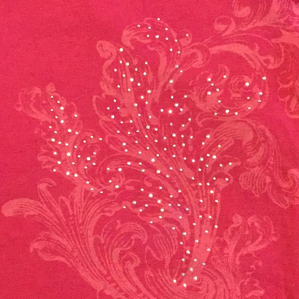 Pink Rhinestone Filigree Top - Picture 7 of 8